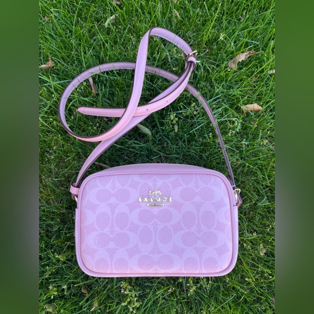 Coach Mini Jamie Camera Bag In Signature Canvas NWT